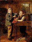 Barber Canvas Paintings - The Young Barber